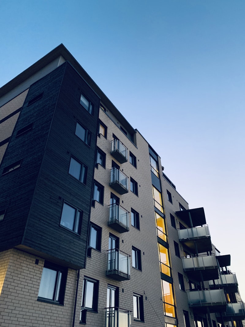 Modern residential high-rise building
